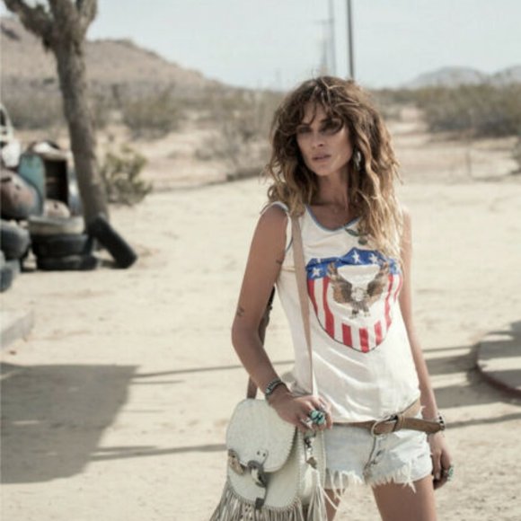 Spell And The Gypsy Collective Tops - Spell & the Gypsy Collective Designs Captain Americana T-Shirt Sz S